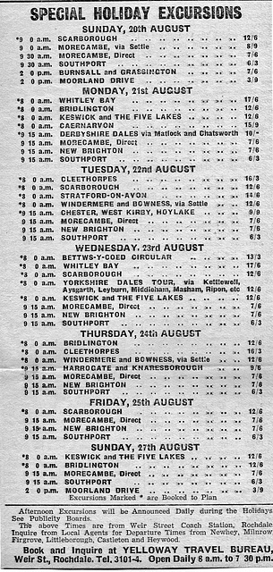 Lower part of a cutting from the Rochdale Observer newspaper - Saturday 5 Aug 1950