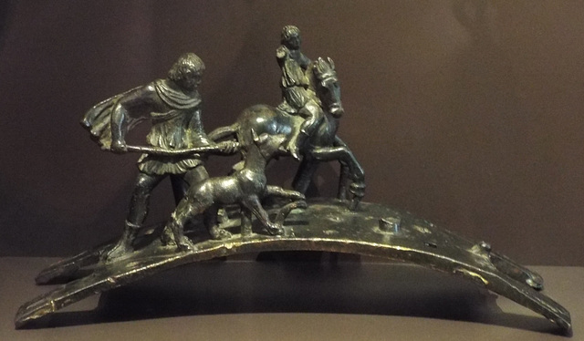 Bronze Hunting Scene in the Archaeological Museum of Madrid, October 2022