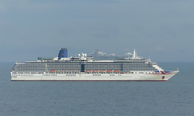 P&O Arcadia off Bournemouth - 17 August 2020