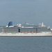 P&O Arcadia off Bournemouth - 17 August 2020