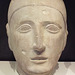Iberian Male Head in the Archaeological Museum of Madrid, October 2022