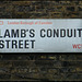 Lamb's Conduit Street sign