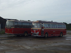 DSCF5336 Barton Transport 1246 (RVO 668L) and 866 (866 HAL) at Chilwell - 25 Sep 2016