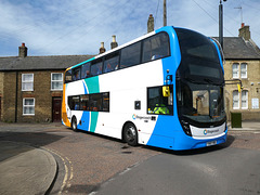 Stagecoach East 10857 (YX67 VDC) in Whittlesey - 21 May 2023 (P1150596)