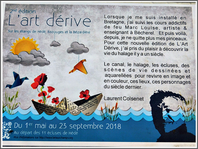 L'art dérive au canal d'Ille et Rance d'Hédé (35)