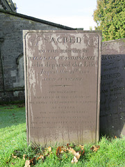 tissington church, derbs (23)tombstone of william woodhouse, +1839, butler