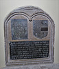 penshurst church, kent (58)c16 brass with inscription and heraldry ; john palwater +1577