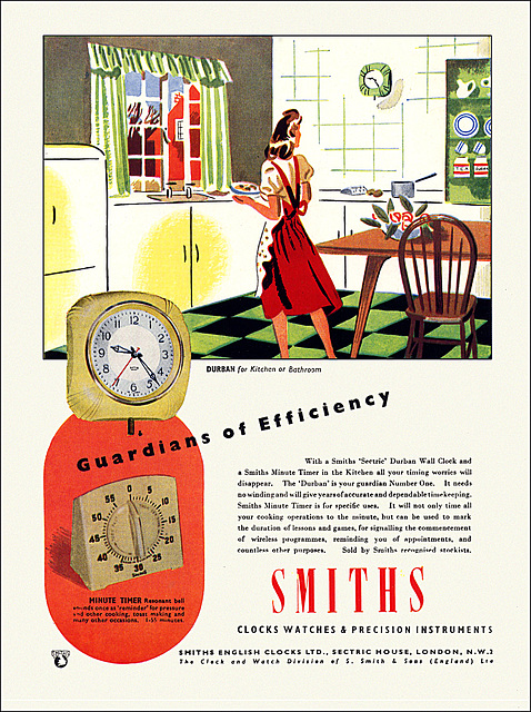 Smith's Timepieces Ad, 1950