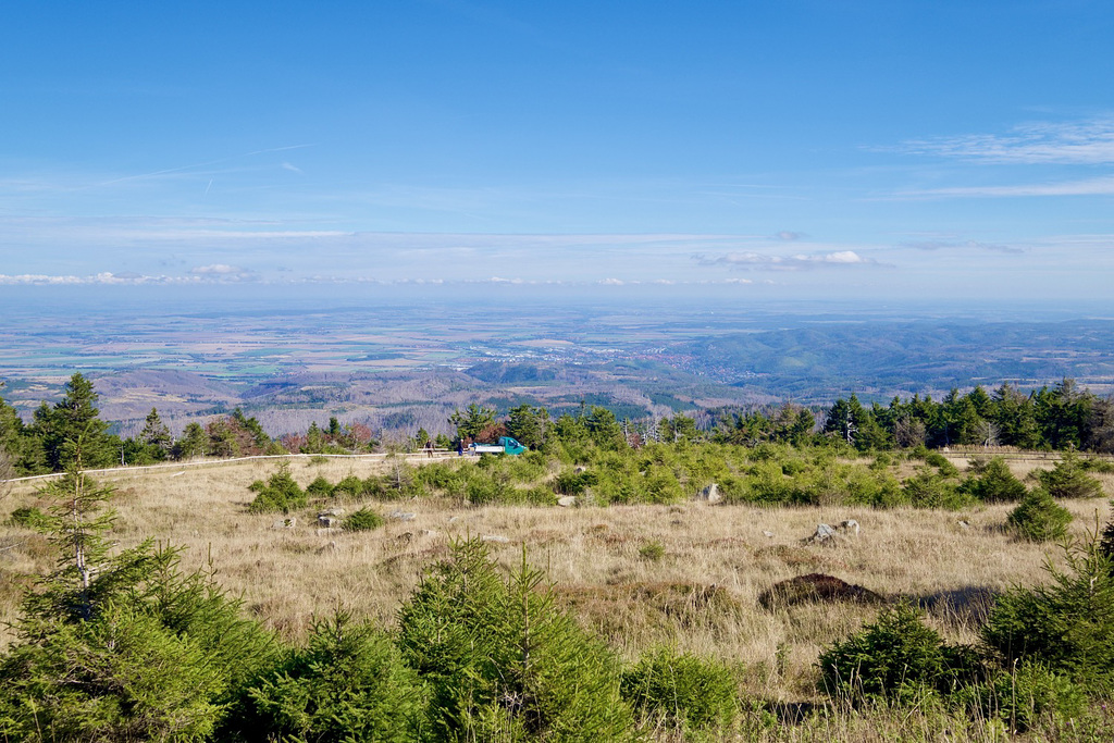 Der Blick vom Brocken auf Wernigerode