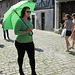 green umbrella