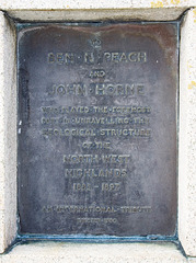 Peach and Horne memorial plate