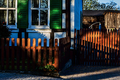 shadow. fences.