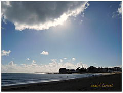 la magie d'un ciel d'automne, ile de Groix , en vue