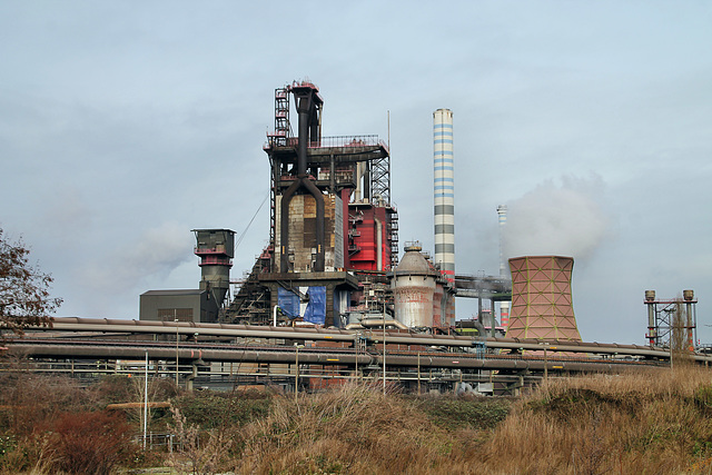 Hochofenwerk Bruckhausen von ThyssenKrupp Steel (Duisburg-Beeck) / 8.01.2022