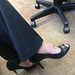 black heels at work