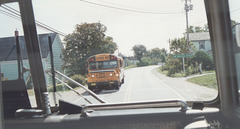 School bus at Crowell (Nova Scotia) - 10 Sep 1992 (177-02)