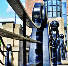 Sculptural Railings. Newcastle Quayside