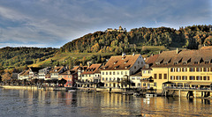 Stein am Rhein SH 16.10.22 / Blick auf Burg Hohenklingen TG