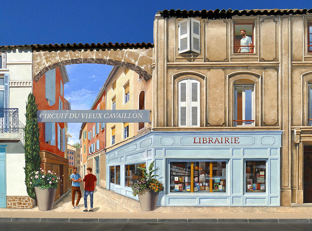 Superbe trompe-l'oeil dans Cavaillon