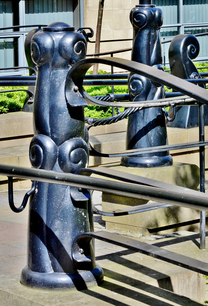 Sculptural Railings. Newcastle Quayside
