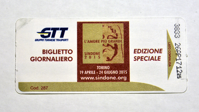 Ticket for the Turin public transport