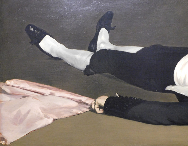 Detail of the Dead Toreador by Manet in the Metropolitan Museum of Art, December 2023