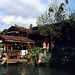 Haus am Wasser in den Khlong 1981