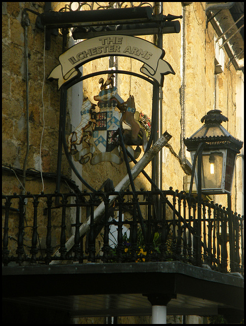 Ilchester Arms sign