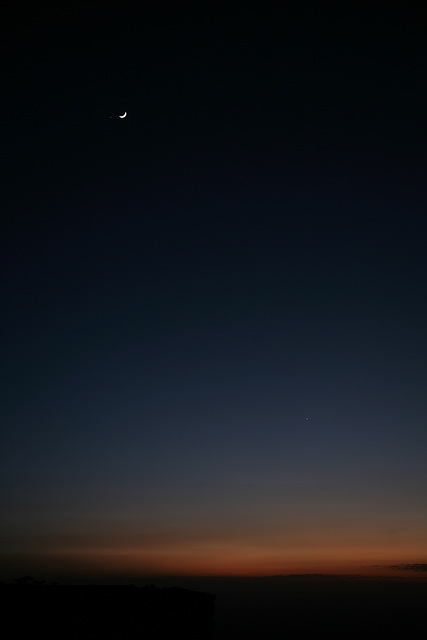 Sunset seen from the Shimbrety Guesthouse