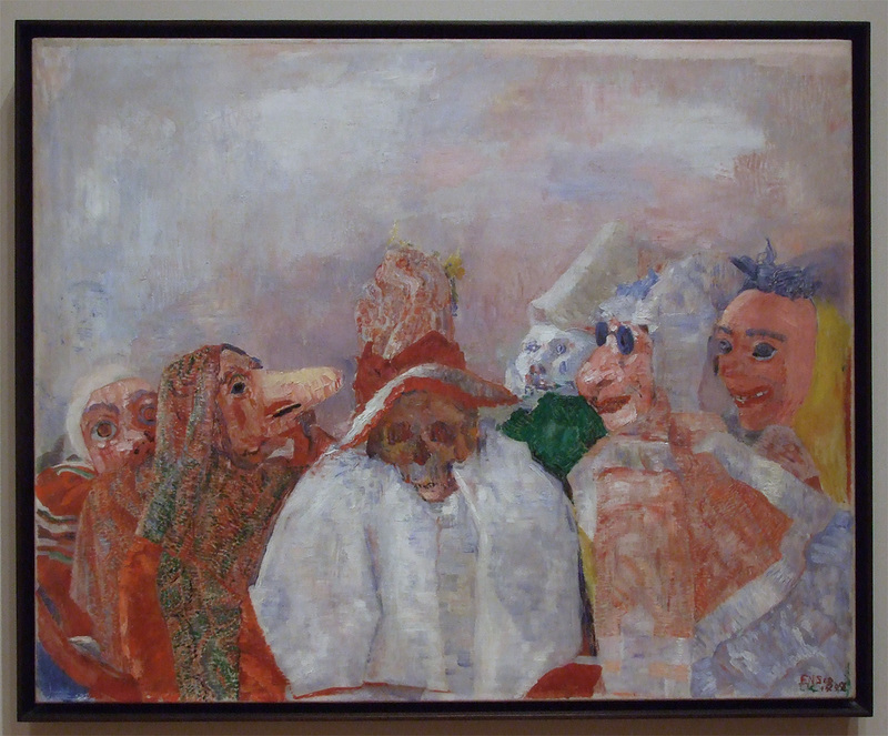 Masks Confronting Death by James Ensor in MoMA, August 2010