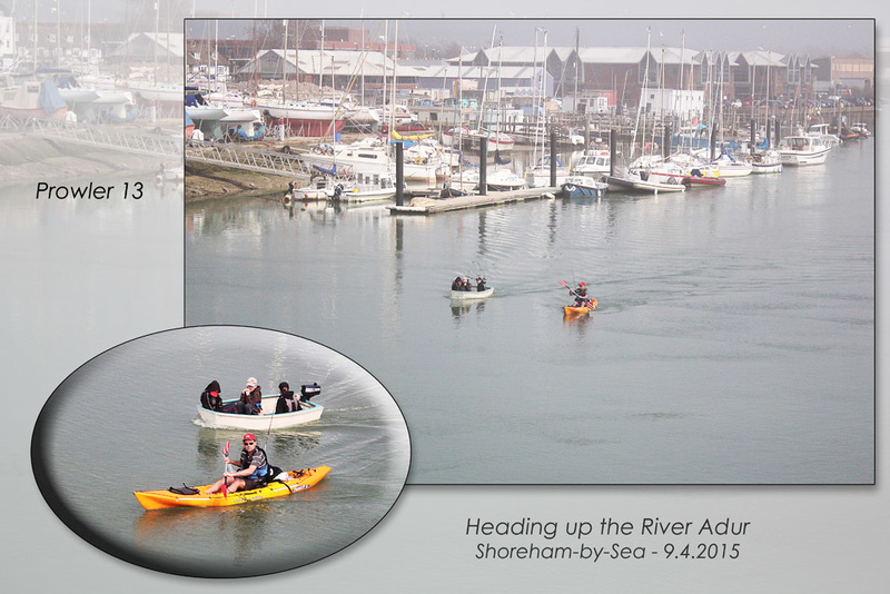 Canoeing up The Adur - Shoreham - 9.4 2015