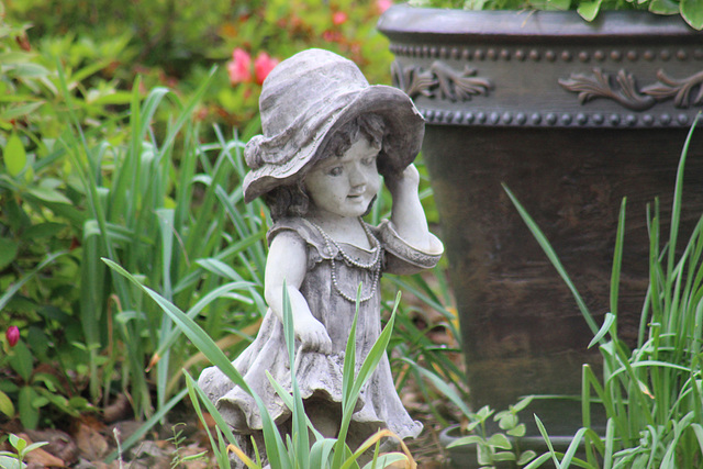 Little "Garden Girl"  graces the end of our drive way :)
