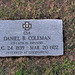 Daniel Boone Coleman (1839-1922) fake grave stone