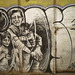 Mother and children at the door of abandoned building, by Rosarlette.