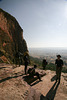 On a cliff edge track from Shimbrety to Idega Arbi