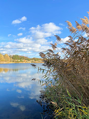 Herbstlicher Tag am Steinbruchsee