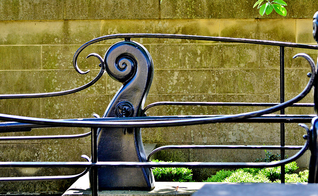 Sculptural Railings. Newcastle Quayside