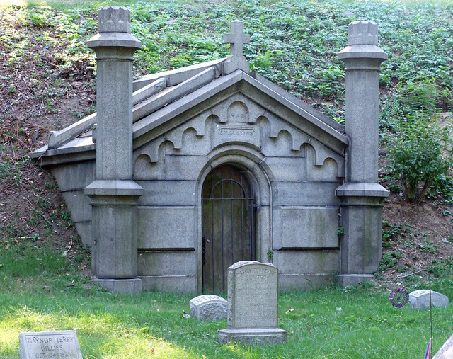 The Clayton Mausoleum in Greenwood Cemetery, September 2010