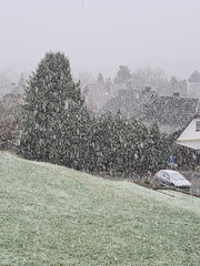 Schneesturm am heutigen Morgen