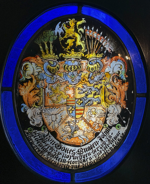 Glass coat of arms, Rosenborg Castle