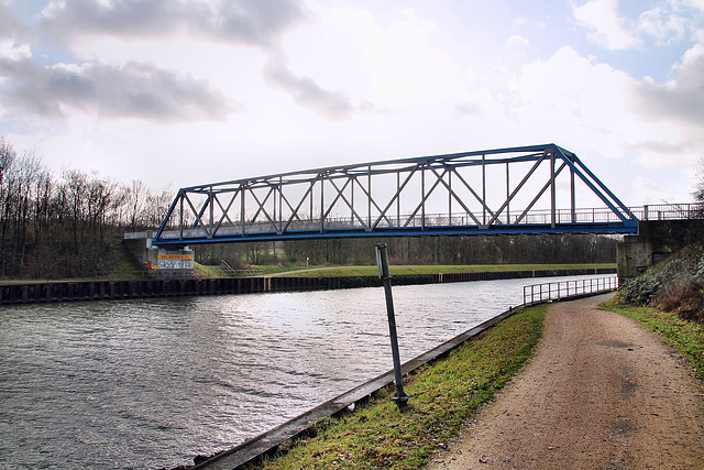 Hammer Brücke über dem Wesel-Datteln-Kanal (Haltern am See) / 26.12.2023