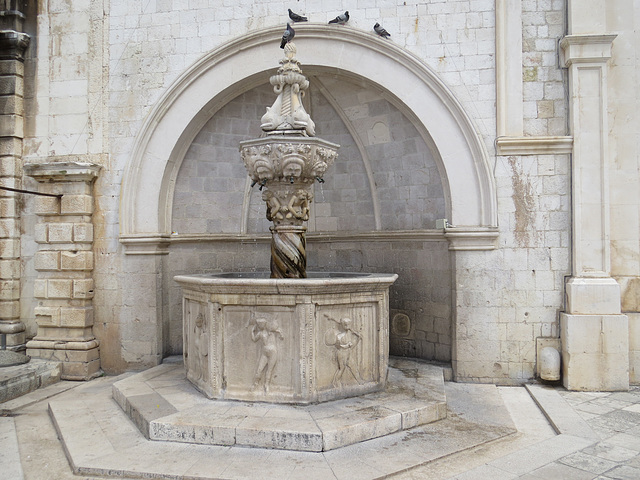 Dubrovnik : fontaine.