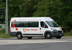 Star Travel (Star Cabs) mini-bus at Fiveways, Barton Mills - 28 May 2022 (P1110979)