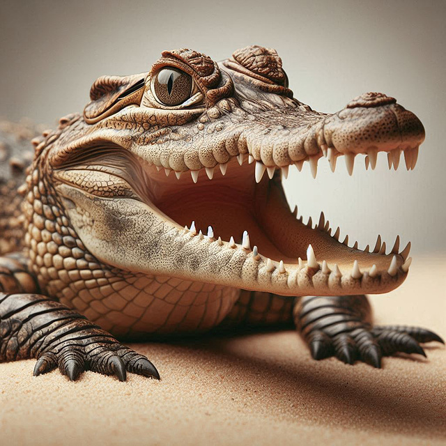 Crocodiles AI generatet Crocodiles AI generatet