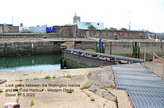 Wellington Marina lock gates Western Docks 7 5 2022