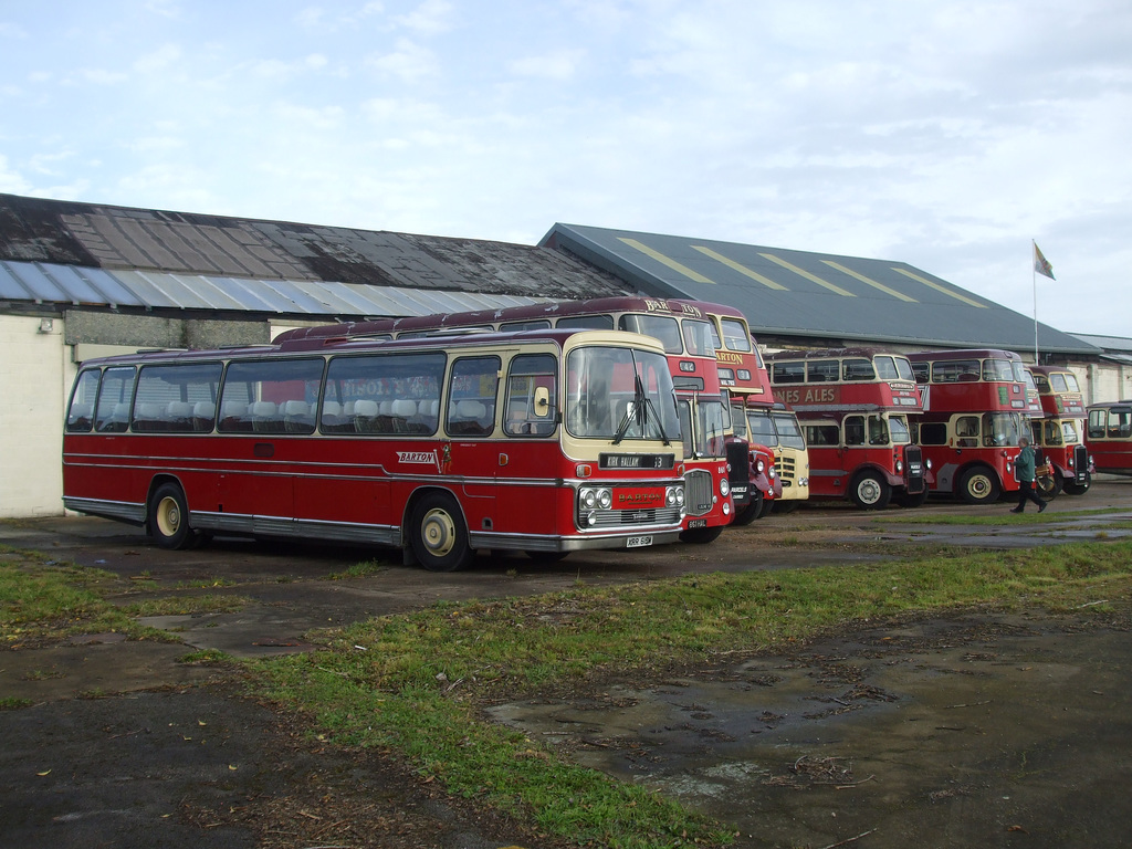 DSCF5348 Line up of Barton Transport vehicles at Chilwell - 25 Sep 2016