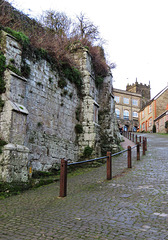 shaftesbury gold hill, c13 etc abbey precinct wall buttresses (2)