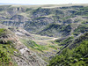 Badlands near Drumheller on a hazy day