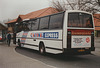 Dack (Rosemary Coaches) B387 UEX at King Street, Mildenhall - 29 Dec 1989