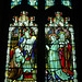 Detail of Owen Memorial Stained Glass, Osmotherley Church, North Yorkshire